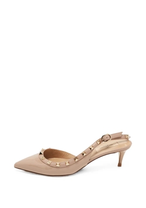 Valentino Garavani Pre-Owned Rockstud D'Orsay heeled pumps - Neutrals
