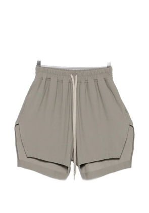 Rick Owens Boxers drawstring side-slit shorts - Grey