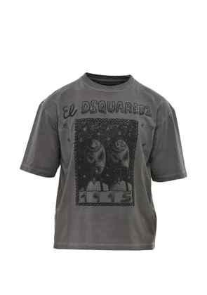DSQUARED2 graphic-print loose-fit T-shirt - Grey