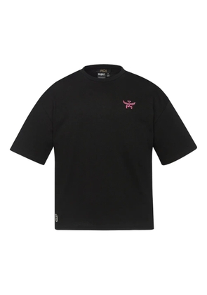 MCM x SNIPES rhinestone logo-print T-shirt - Black