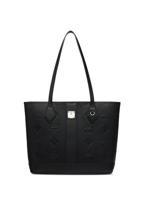MCM small Liz embossed leather tote bag - Black
