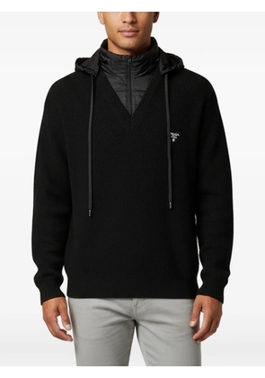 Prada Pre-Owned Re-Nylon hooded sweater - Black