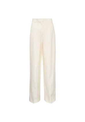 Jil Sander pressed-crease silk trousers - Neutrals