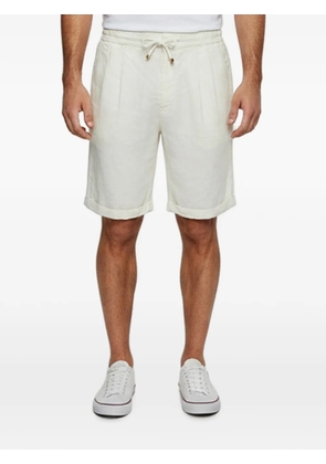 Brunello Cucinelli linen drawstring shorts - White
