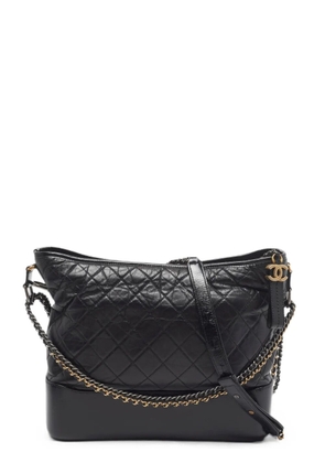 CHANEL Pre-Owned 2017-2018 large Gabrielle quilted shoulder bag - Black
