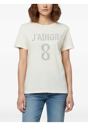Christian Dior Pre-Owned J'Adior 8 graphic-print T-shirt - Neutrals