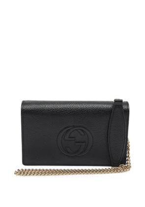 Gucci Pre-Owned Soho interlocking double-G cross body bag - Black