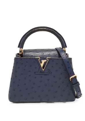 Louis Vuitton Pre-Owned mini Capucines leather tote bag - Blue