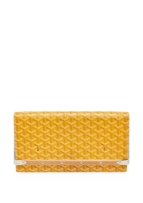 Goyard Pre-Owned 2008 Monte Carlo Bois Goyardine-canvas clutch bag - Yellow
