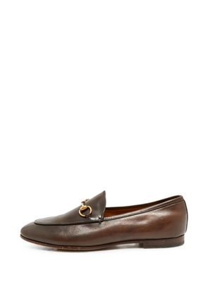 Gucci Pre-Owned Horsebit Jordaan loafers - Brown