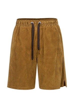 Dolce & Gabbana suede track shorts - Brown