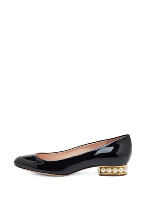 Nicholas Kirkwood leather heeled pumps - Black