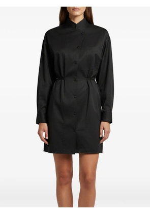 Hermès Pre-Owned tie-detail mini shirt dress - Black