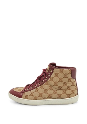 Gucci Pre-Owned lace-up sneakers - Neutrals