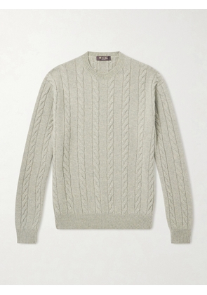 Loro Piana - Cedar Cable-Knit Cashmere Sweater - Men - Green - IT 46