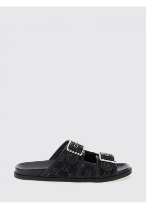 GUCCI GG Monogram Cotton Denim Sandals