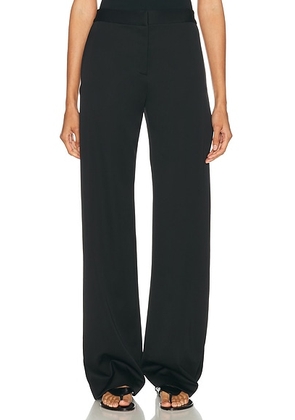 Brandon Maxwell Parks Pleated Trouser in Black - Black. Size 0 (also in 2, 6).