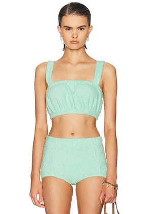 Cap d'Antibes Tank Top in Aqua Blue - Mint. Size S (also in XS, M, L).