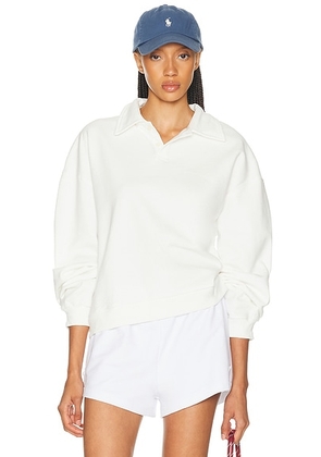 H-O-R-S-E The Polo Sweatshirt in Ivory - Ivory. Size XS (also in S, M, L).