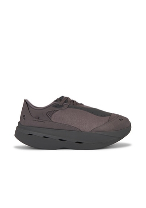 On Cloudboom Next PAF Sneaker in Ember & Pebble - Grey. Size 6 (also in 6.5, 7, 7.5, 10, 5, 5.5, 8, 8.5, 9, 9.5).