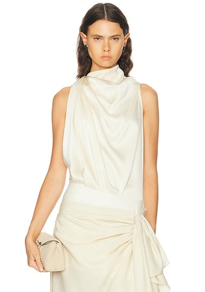 HEIRLOME Kate Top in Ivory - Ivory. Size S (also in M, L).