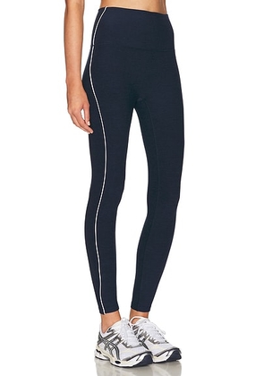 Beyond Yoga Spacedye Streamline Legging in Nocturnal Navy - Navy. Size S (also in XS, M, L).