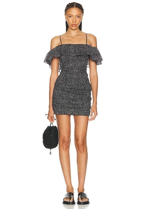 Isabel Marant Etoile Davilia Dress in Black & Ecru - Multi. Size 42 (also in ).