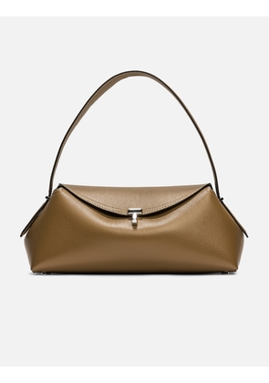 T-Lock Grained-Leather Shoulder