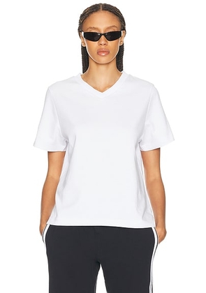 H-O-R-S-E The High V Tee in White - White. Size L (also in XS, M).