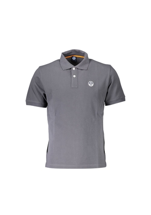 North Sails Gray Cotton Men's Polo Shirt - M