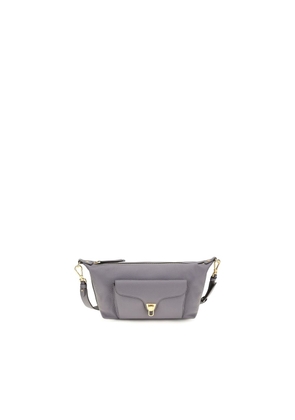 Coccinelle Gray Calf Leather Bos Taurus Shoulder Bag