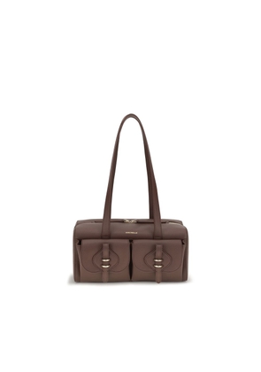 Coccinelle Brown Calf Leather Bos Taurus Shoulder Bag