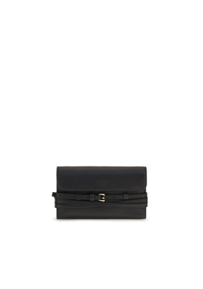 Moschino Black Goatskin Shoulder Bag