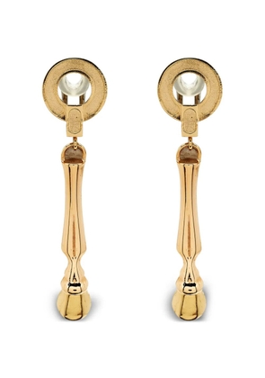 Burberry Pre-Owned polished-finish drop earrings - Gold