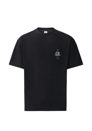 C.P. Company logo-embroidered T-shirt - Black