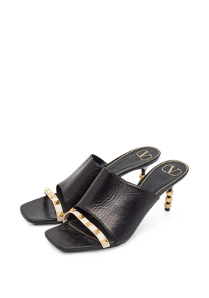 Valentino Garavani Pre-Owned Rockstud leather mules - Black