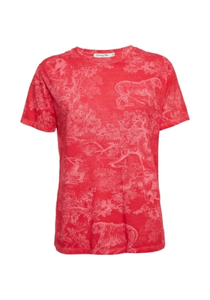 Christian Dior Pre-Owned Toile de Jouy T-shirt - Red
