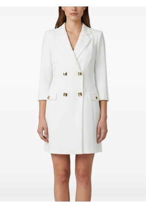 Elisabetta Franchi double-breasted mini dress - White