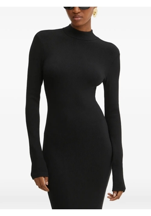 La Mania Fallon high-neck long dress - Black