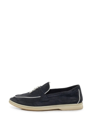 Loro Piana Pre-Owned Summer Charms Walk suede loafers - Blue