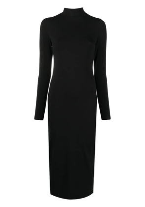 Balenciaga long sleeve turtleneck dress - Black
