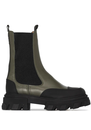 GANNI Chelsea ankle boots - Green