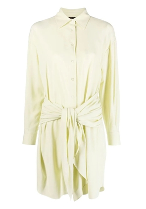 Maje tie-waist shirt dress - Green