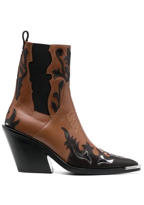 Rabanne Santiag cowboy boots - Brown