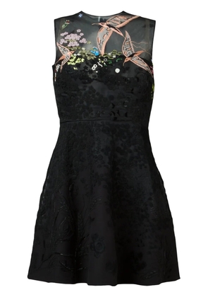 Valentino Garavani landscape embroidered dress - Black