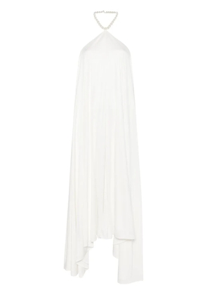 Retrofete Maryam pearl-embellished dres - White