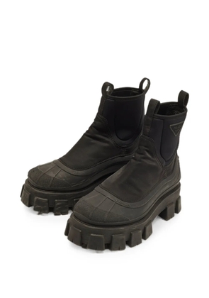 Prada Pre-Owned Monolith ankle boots - Black