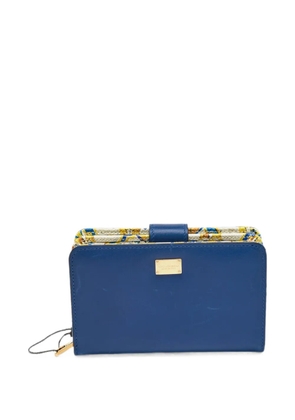 Dolce & Gabbana Pre-Owned Majolica Tile french wallet - Blue