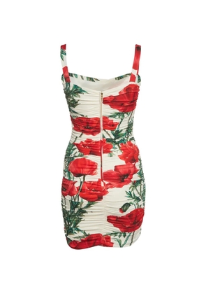 Dolce & Gabbana Pre-Owned floral-print mini dress - Red