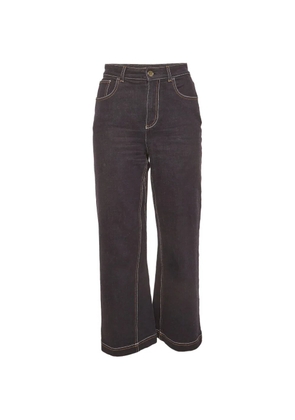 Fendi Pre-Owned button-up wide-leg jeans - Blue